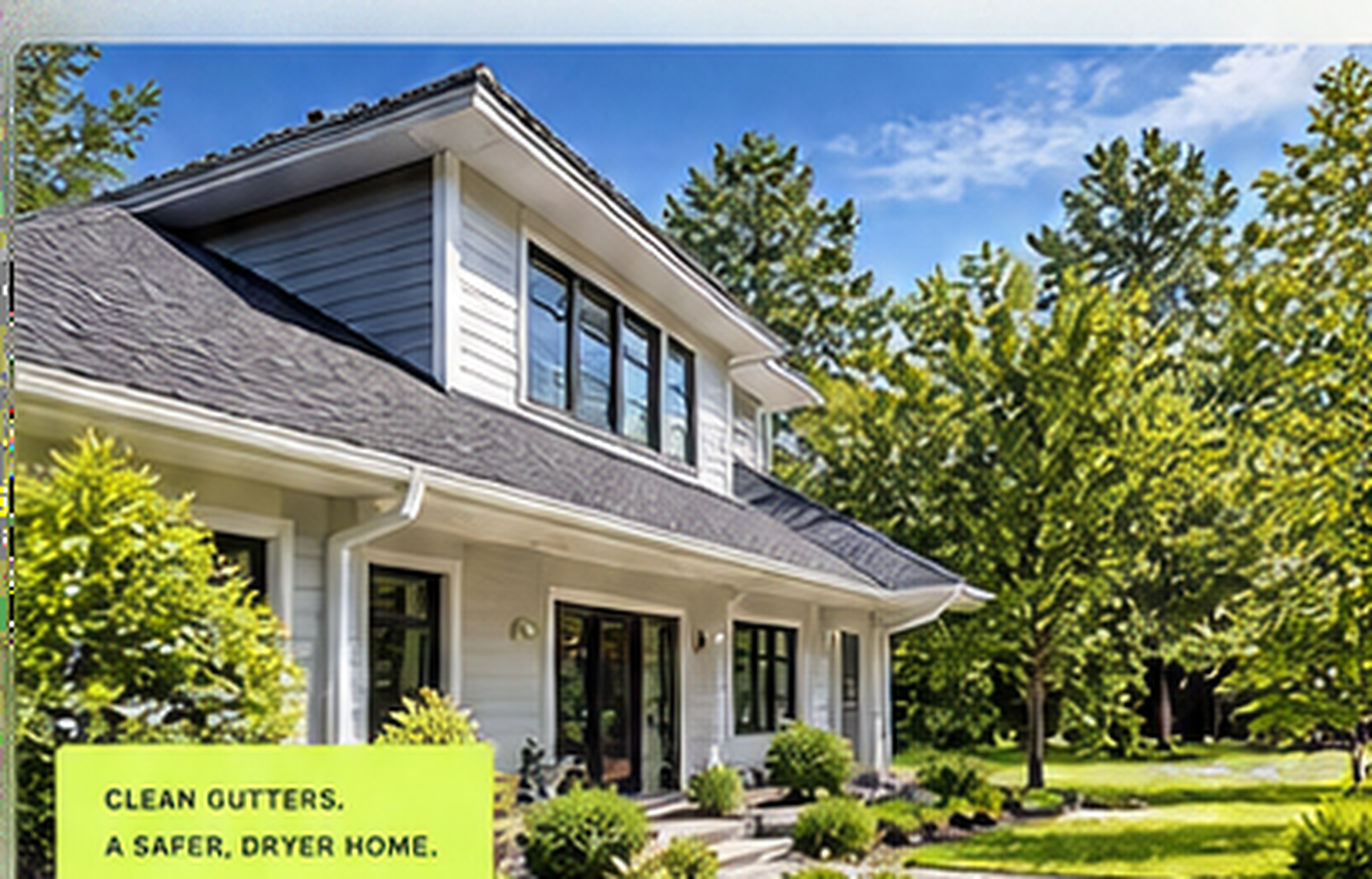 Well-maintained two-story family home with functioning roofline water diversion system